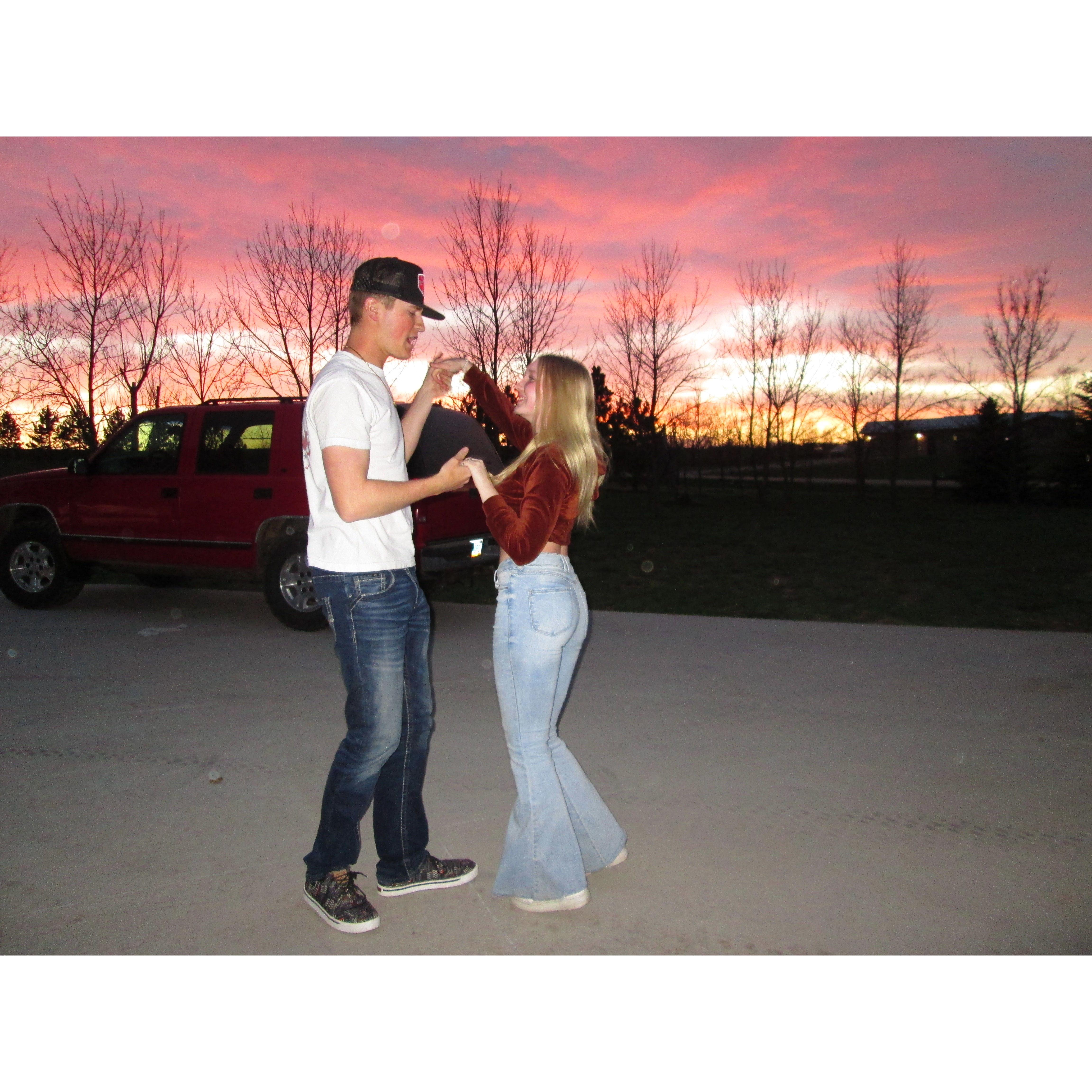 The night we hit 2 years of dating!