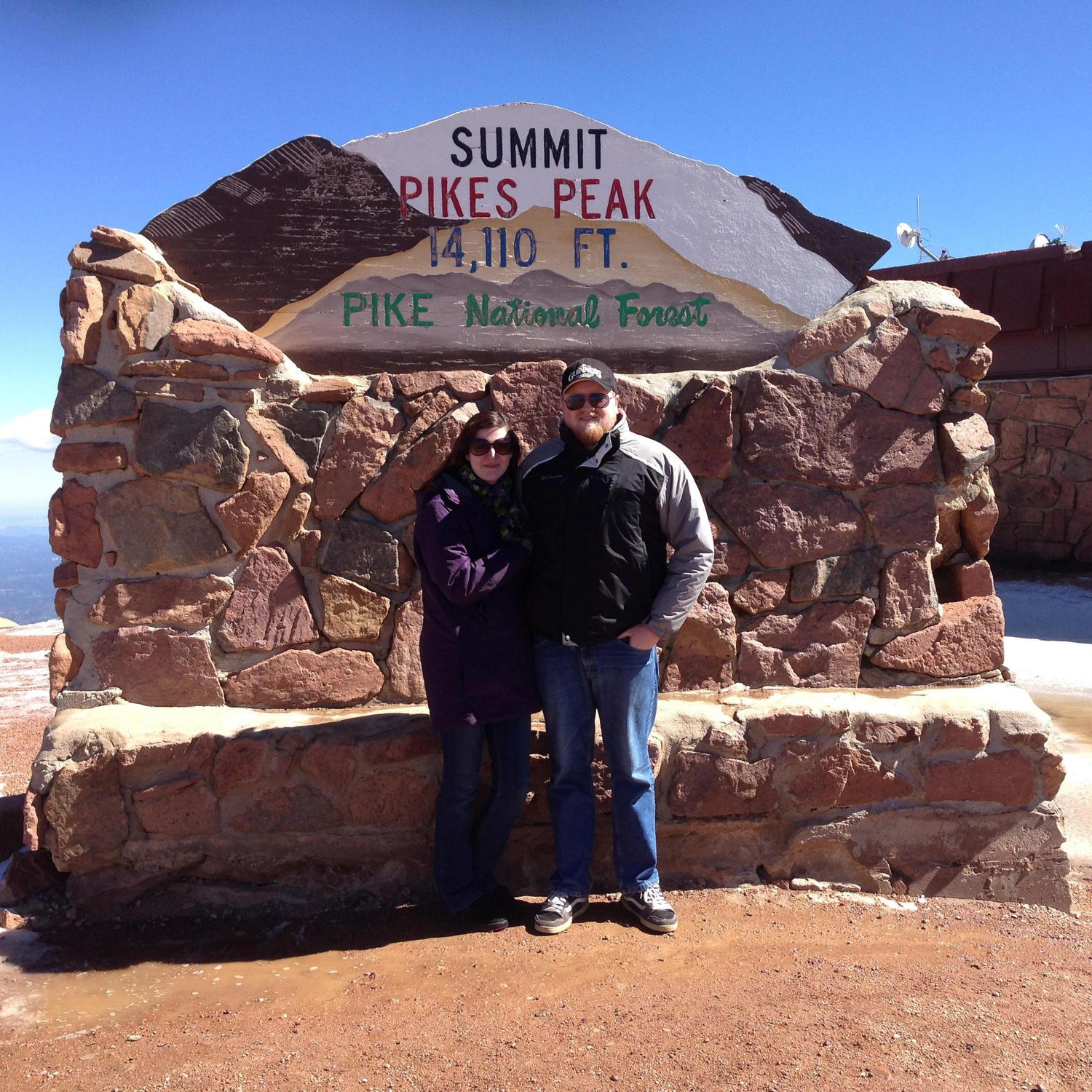 Rode the cog railroad to the summit of Pikes Peak Mountain in Colorado Springs