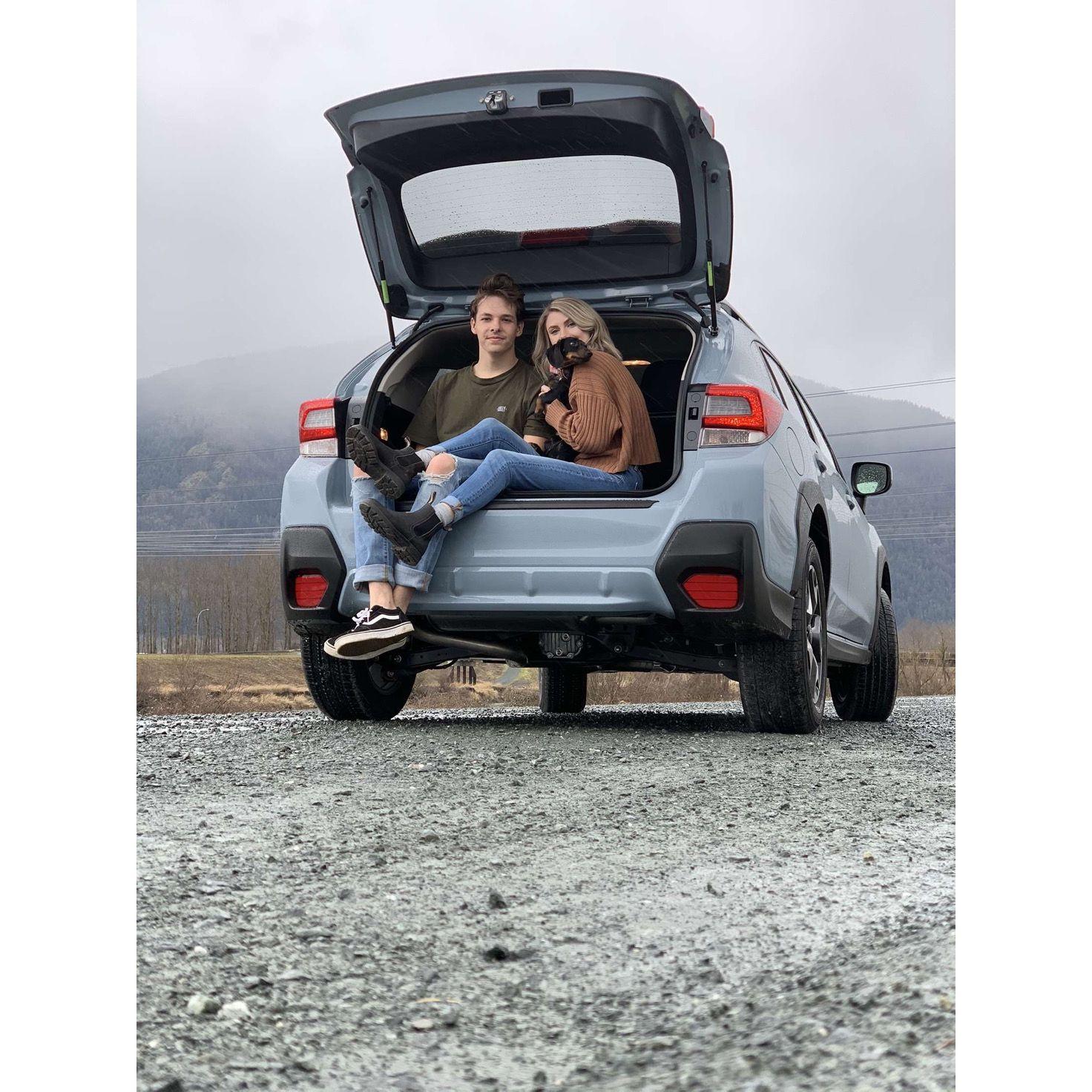2020 - Jace took us out for photos with Katie's brand new car!