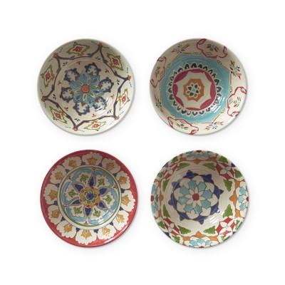 Iznik Outdoor Melamine Mixed Large Dip Bowls