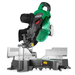 Hitachi 12-in 15-Amp Dual Bevel Sliding Laser Compound Miter Saw