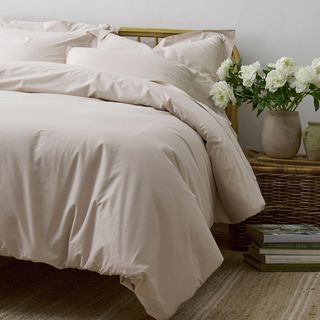 Company Cotton 4-Piece Garment Washed Percale Sheet Set