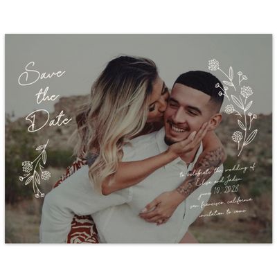 Beige Modern Wedding Digital Save the Date - Larian Photo