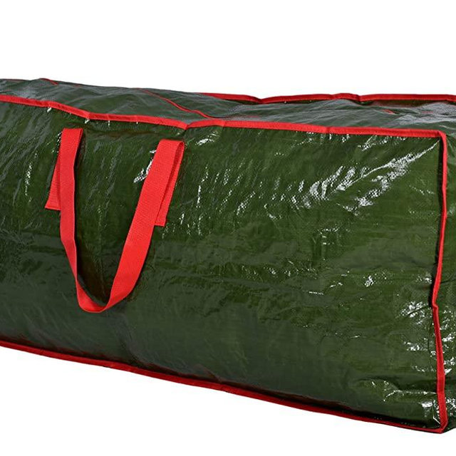 Christmas Tree Storage Bag - Stores a 7.5 Foot Artificial Xmas Holiday Tree. Durable Waterproof Material to Protect Against Dust, Insects, and Moisture. Zippered Bag with Carry Handles. (Green)