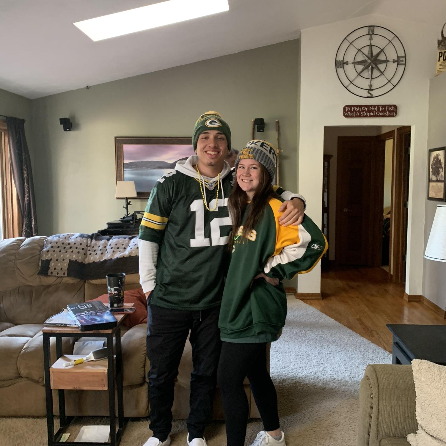 Cameron’s first (and definitely not last) Packer game!