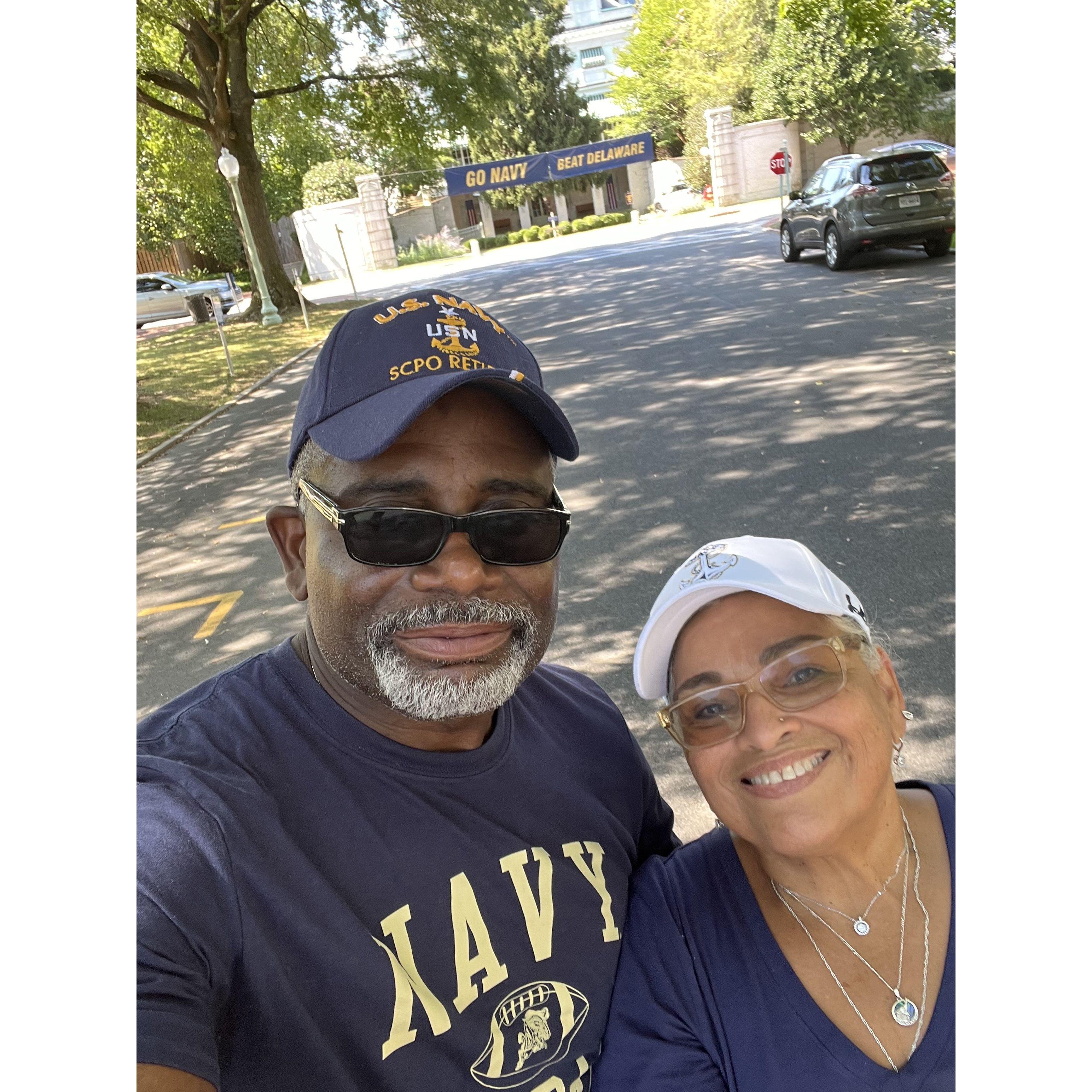 Fun at a Navy football game....Go Navy!!