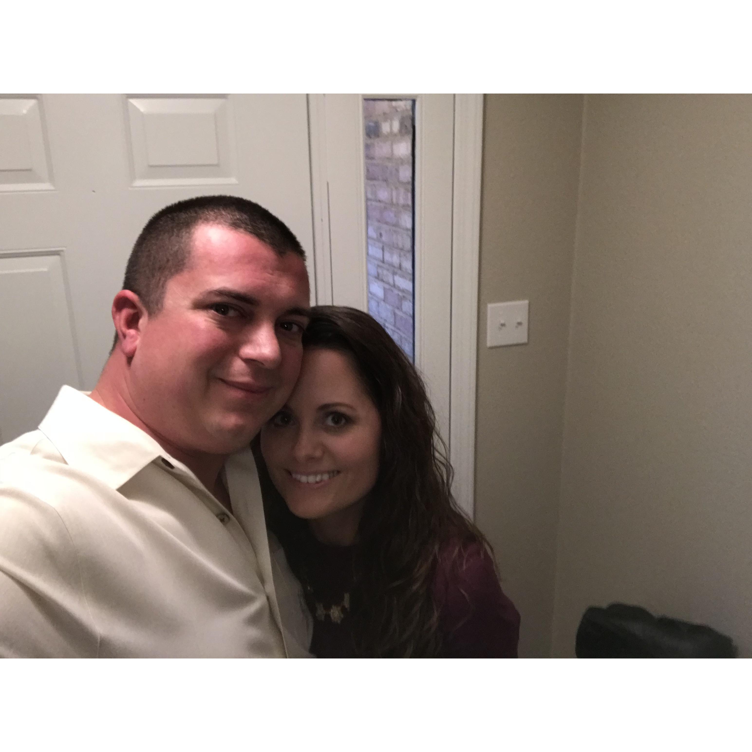 Our first picture as an engaged couple!!