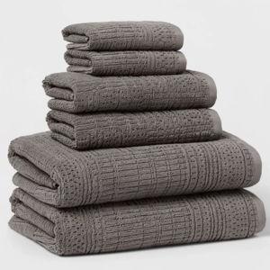 6pc Modern Bath Towels and Washcloths Set - Threshold™