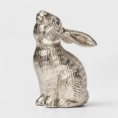 Decorative Rabbit Figurine - Silver - Threshold™