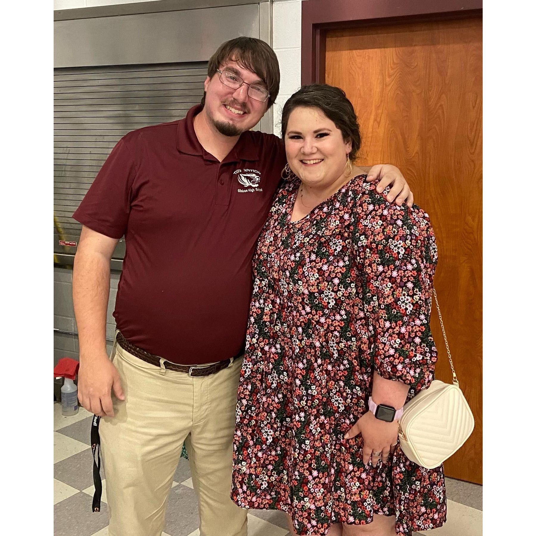 Silsbee Football Banquet 2022 - aka the day Cole's students learned Sam was a real person