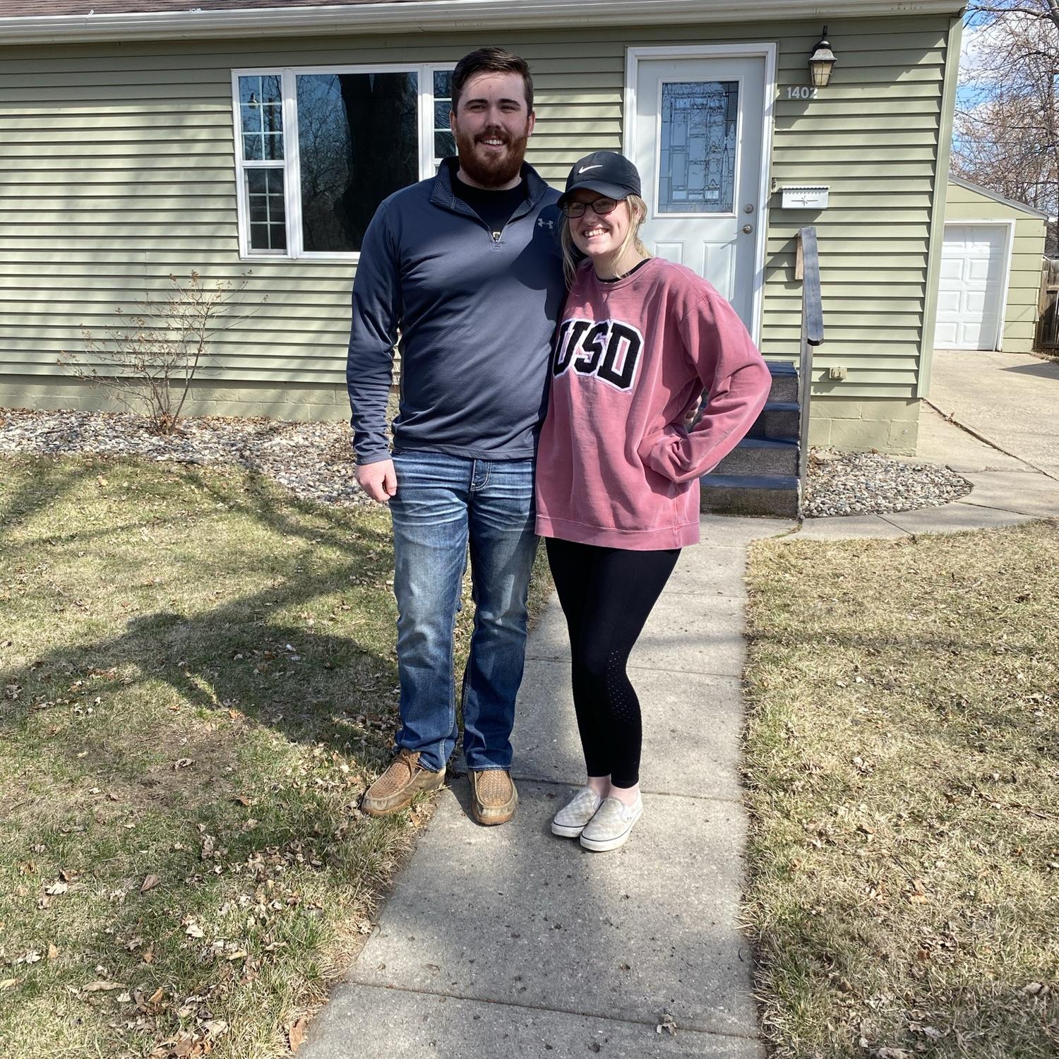 The day we moved into our first house together.
