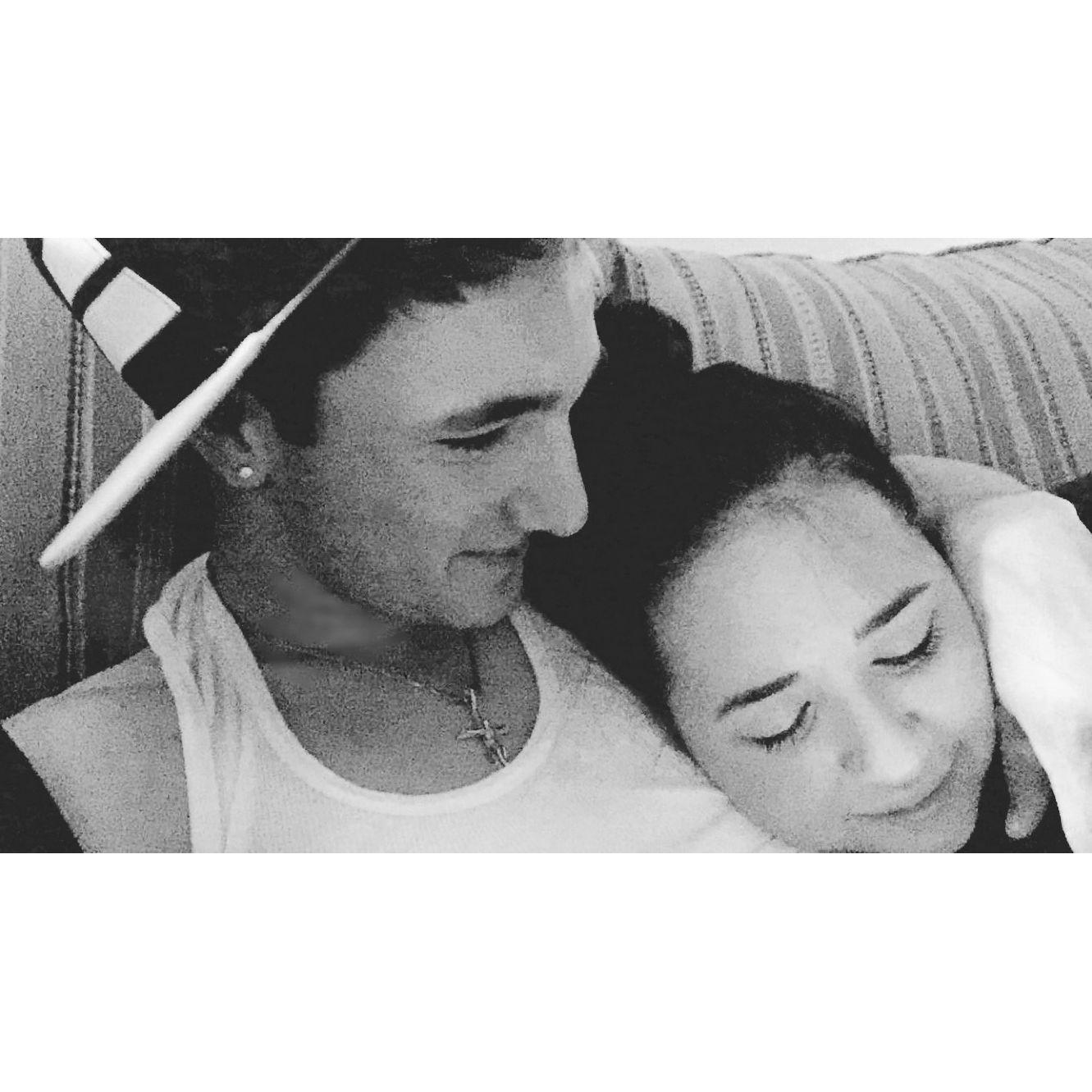 Our first photo as a 'young couple'.