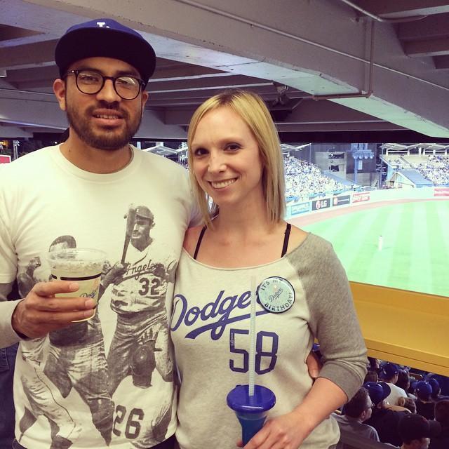 A Dodger's game on my birthday in 2015