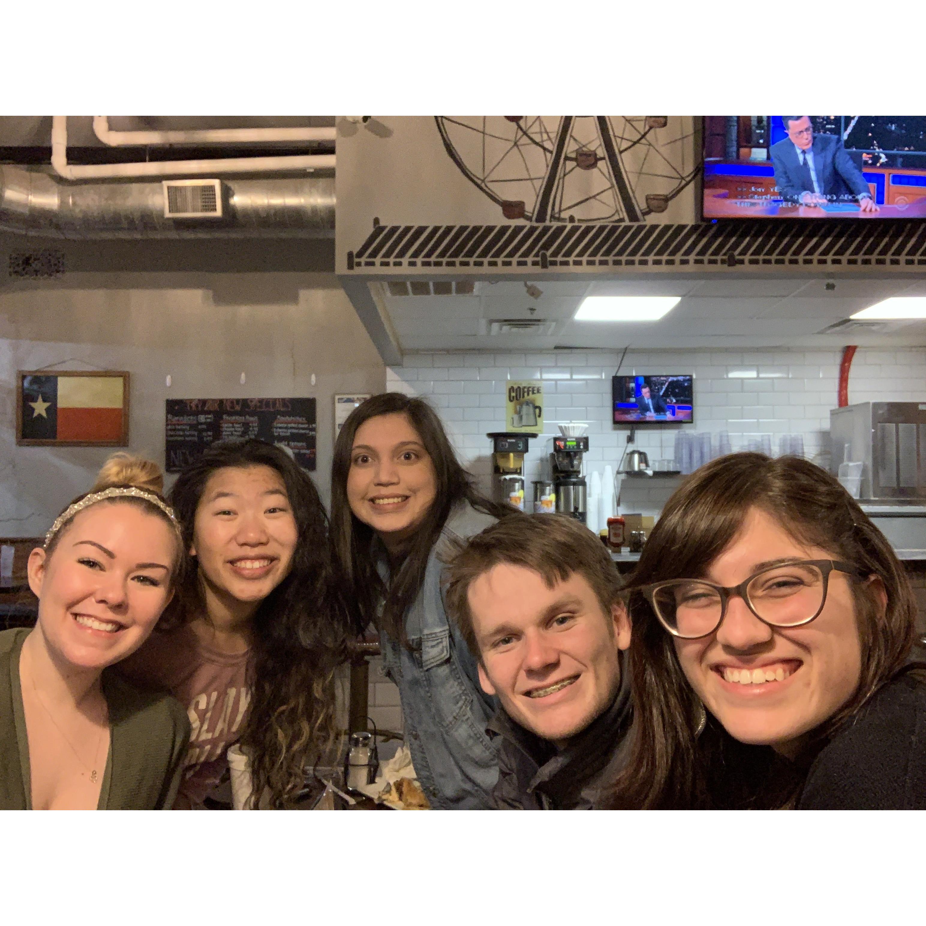 Spring break 2019: Dinner with the Core Four!
