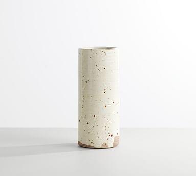 Large Terra Cotta Speckled Vase