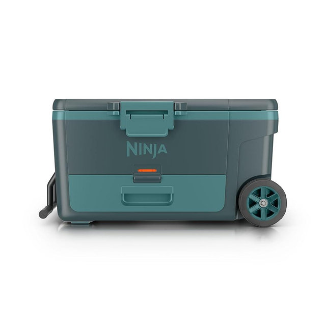 Ninja FrostVault | 65qt Wheeled Cooler with Cold Dry Zone | Integrated Fridge-Temp Dry Storage Drawer | Premium Heavy-Duty Insulated Cooler | Keeps Ice Cold for Days | Halocline Green | FB265TL