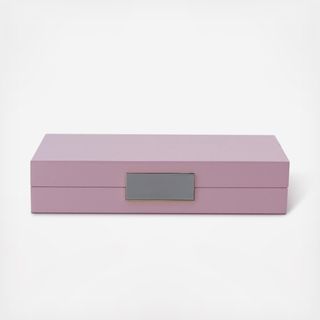 Lacquered Silver Hinge Jewelry Box