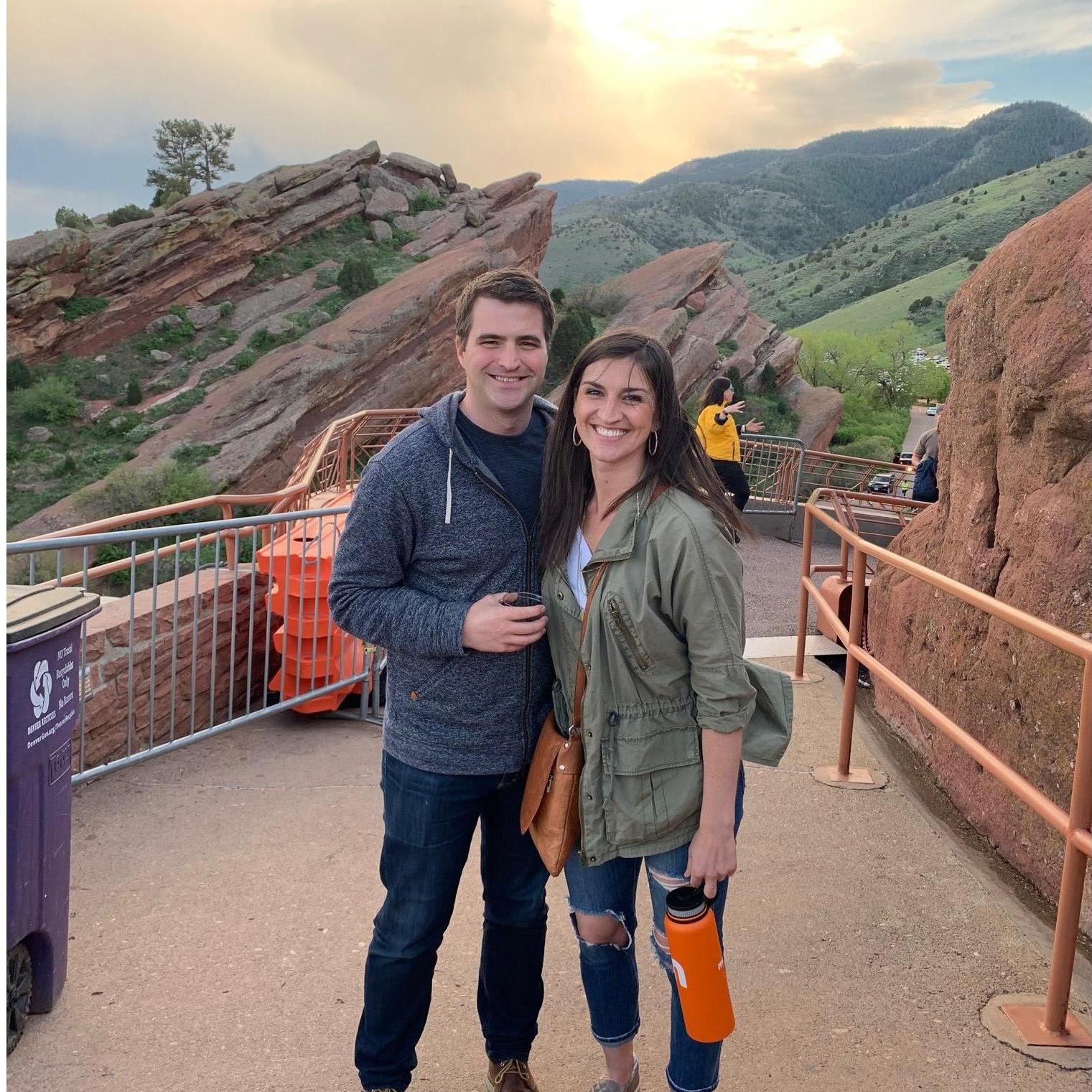 One of many Red Rocks concerts we went to Kevin's first year in Denver