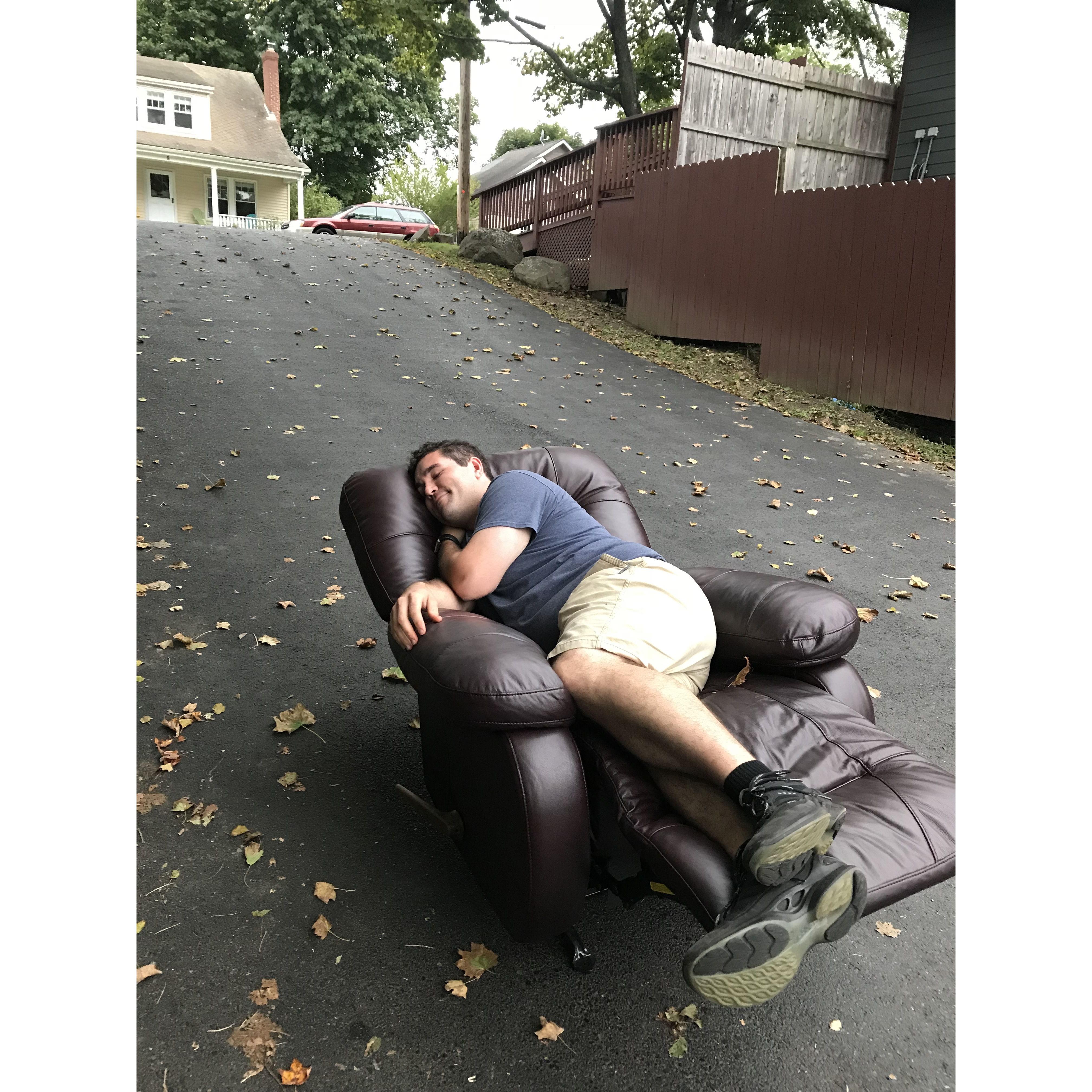 Where it all started. A wild goose chase for a chair.