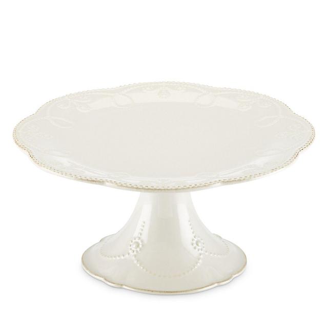 Lenox French Perle Pedestal Cake Plate