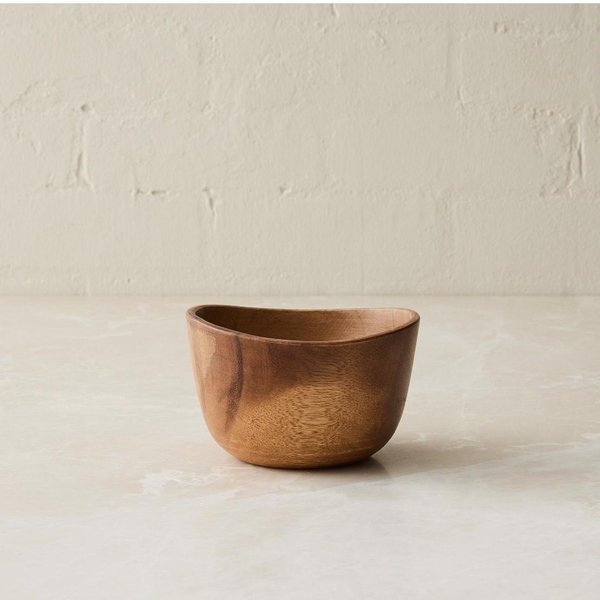 Organic Shaped Wood Serving Bowls