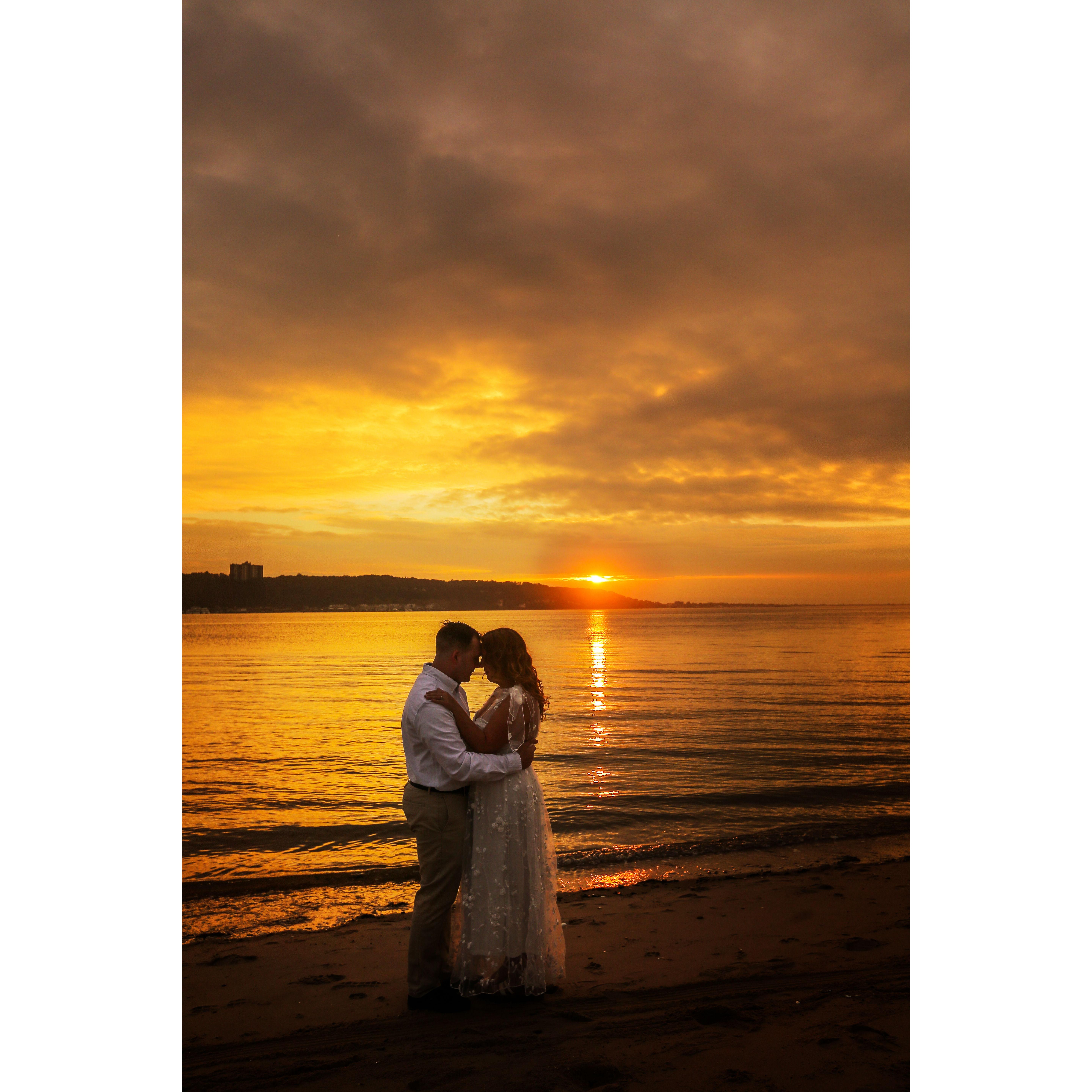 Engagement photos on Sandy Hook!