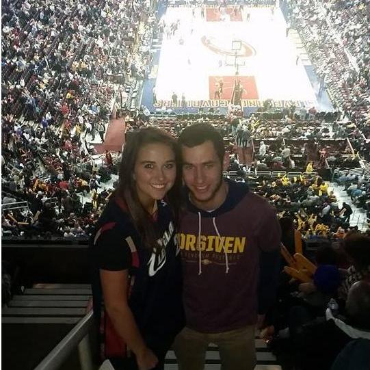 Our 1st sate to a Cavs game in 2015!