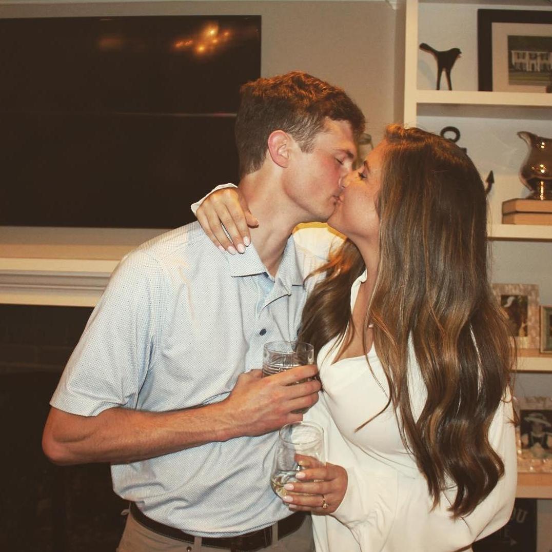 On our engagement night.