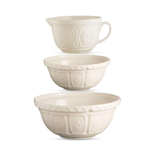 Mason Cash Mixing Bowls and Batter Bowl, Set of 3