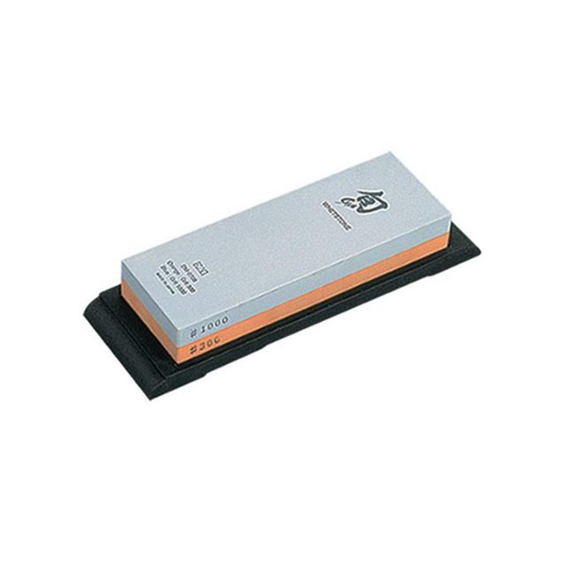 Shun Combination Whetstone for Knife Sharpening, 300 and 1000 Grit, DM0708, 6"