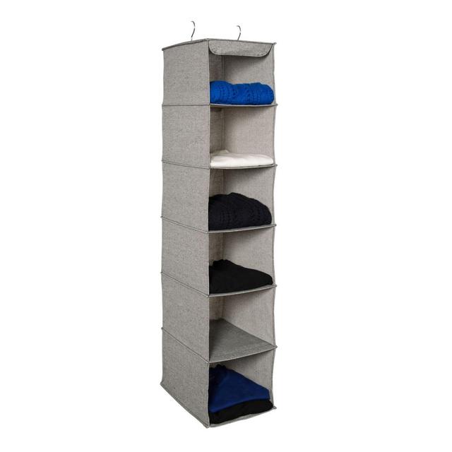 Squared Away™ Arrow Weave 6-Shelf Hanging Organizer