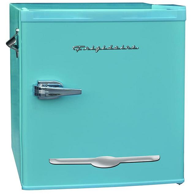 Frigidaire EFR176-BLUE 1.6 cu ft Blue Retro Fridge with Side Bottle Opener. for The Office, Dorm Room or Cabin