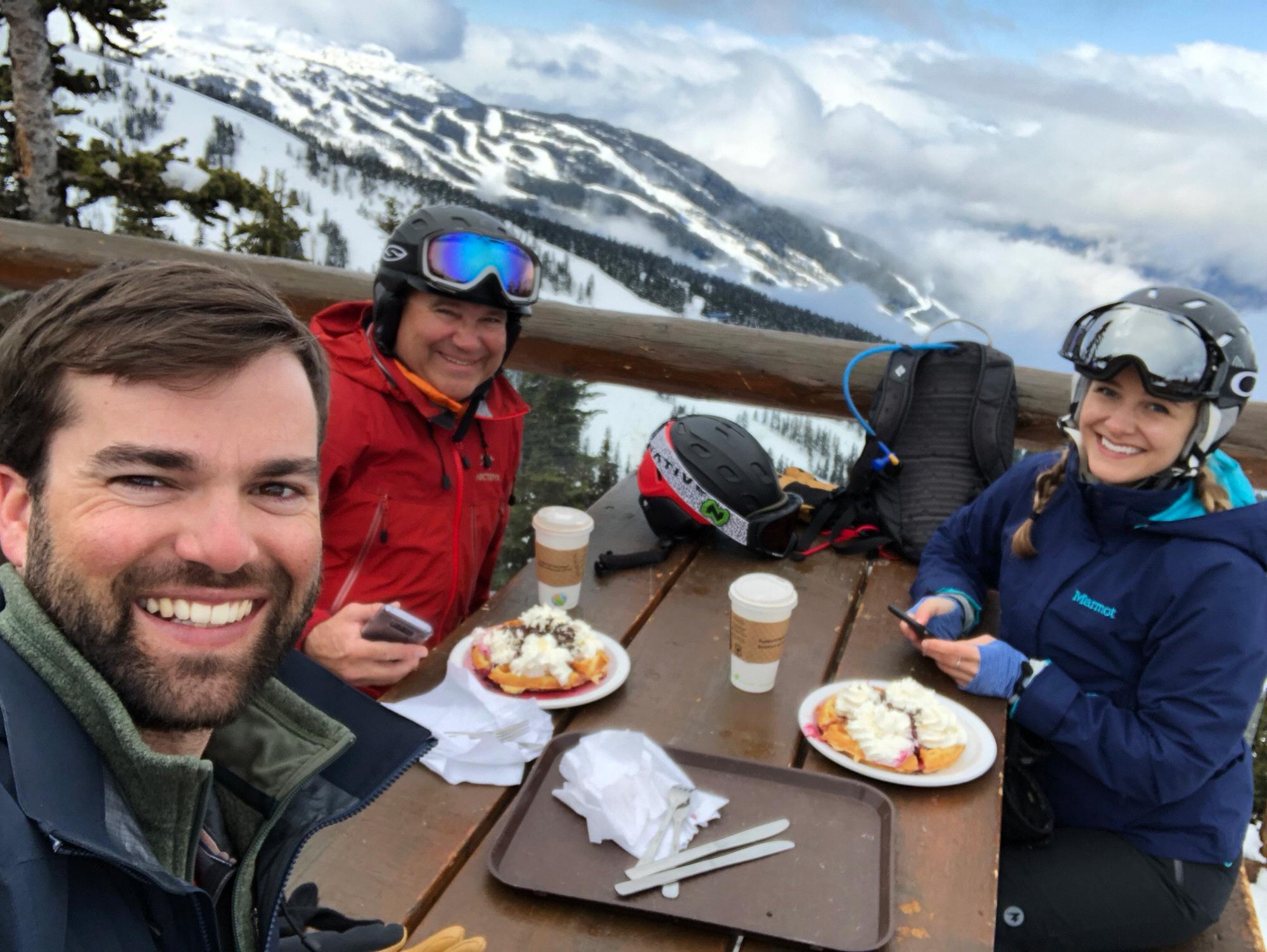 Skiing Whistler with Marty and Larry