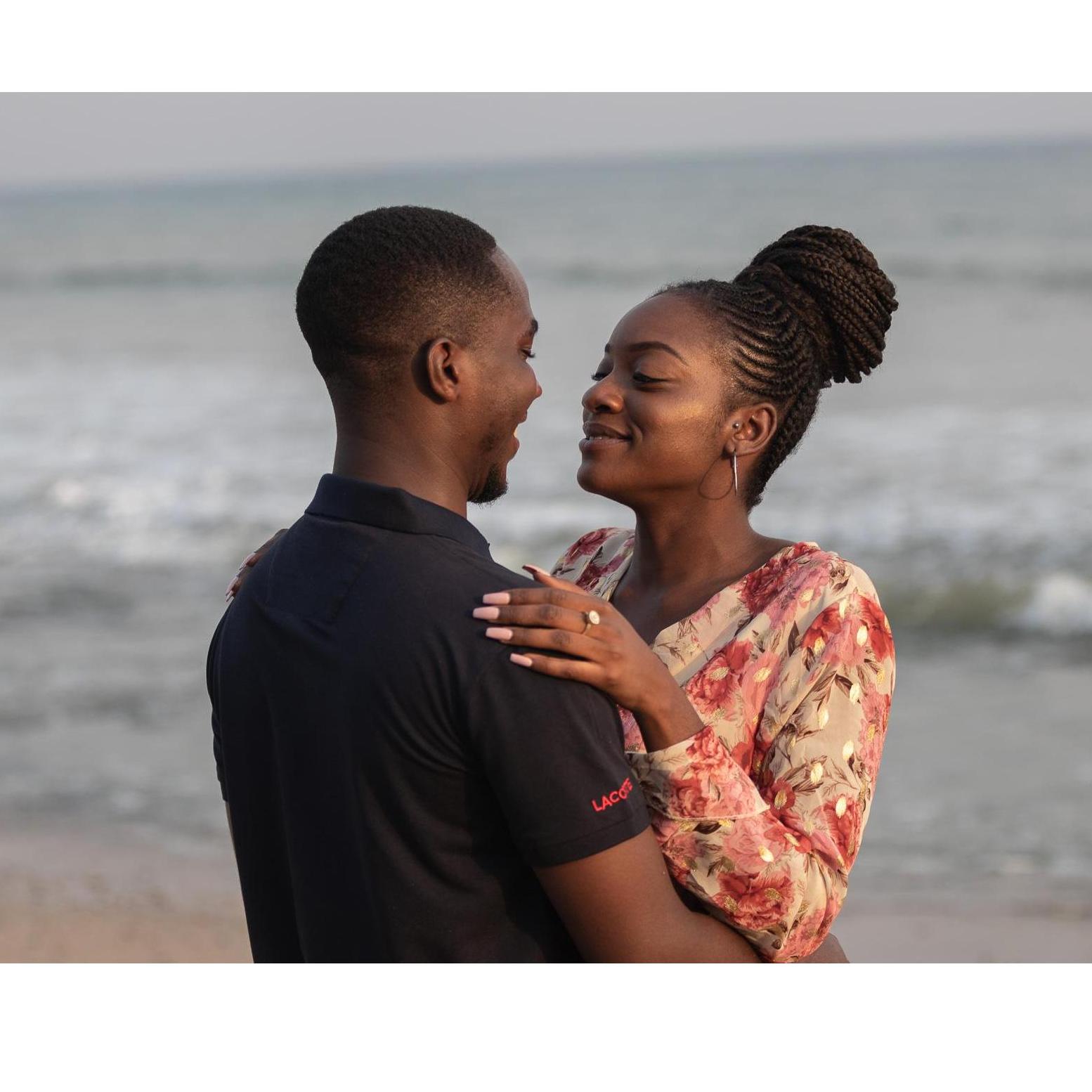 Moments after Owura popped the big question