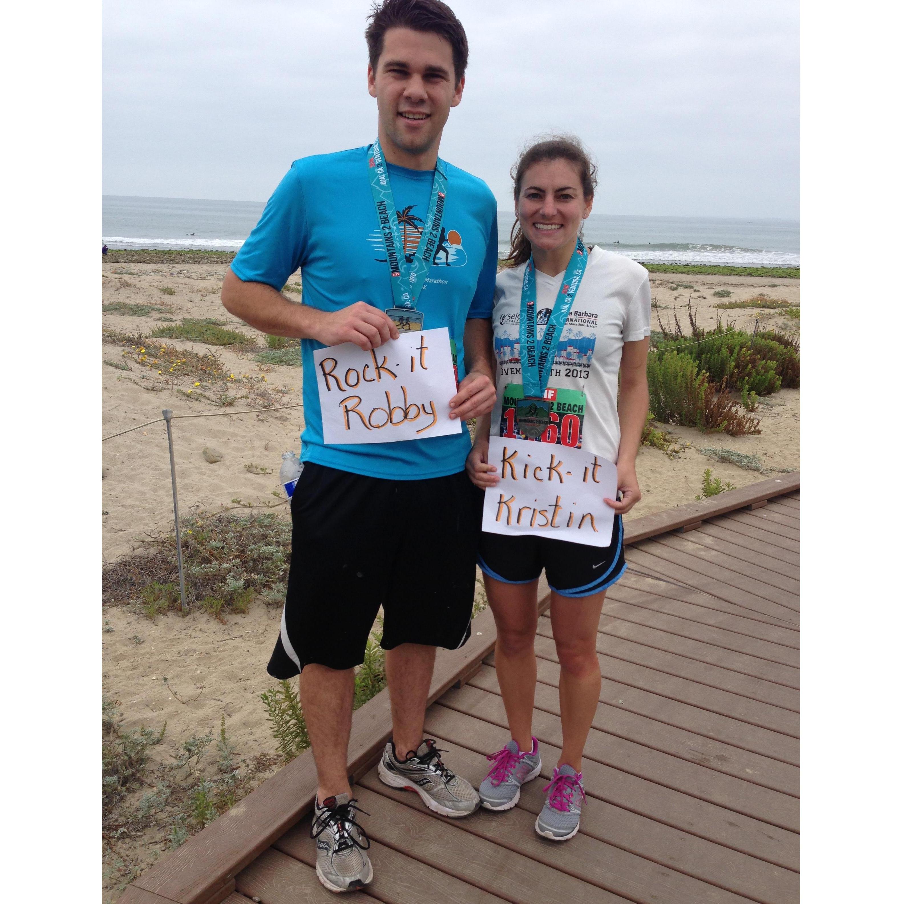 Our first (and let's be honest, last!) marathon