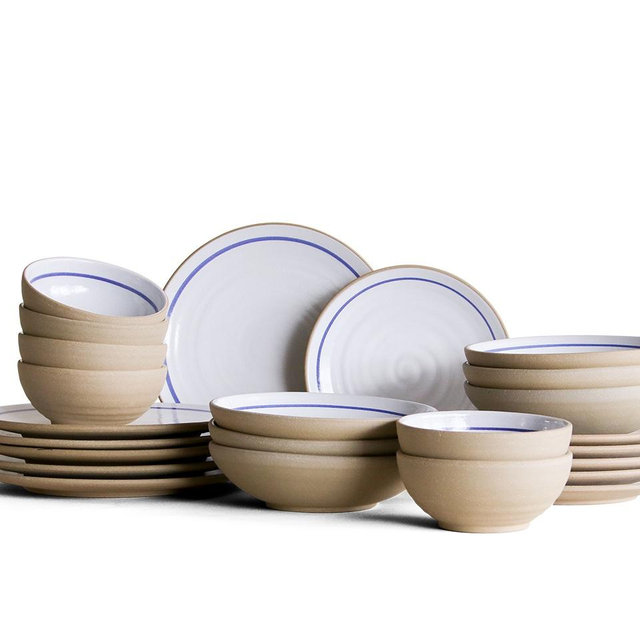 The Coupe Place Setting Bundle - Blue Banded