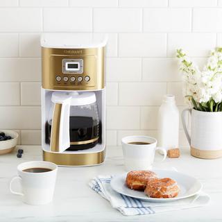 Gold & White PerfecTemp 14-Cup Programmable Coffee Maker