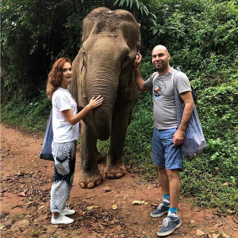 After a month of being separated we met in Thailand. December, 2018.