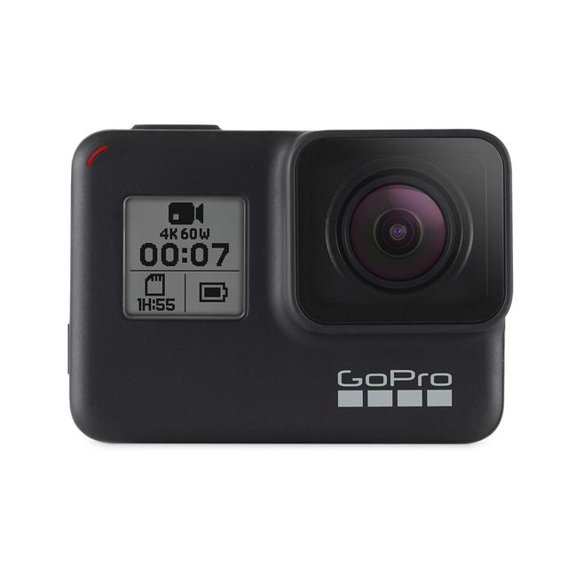 GoPro HERO7 Black — Waterproof Digital Action Camera with Touch Screen 4K HD Video 12MP Photos Live Streaming Stabilization