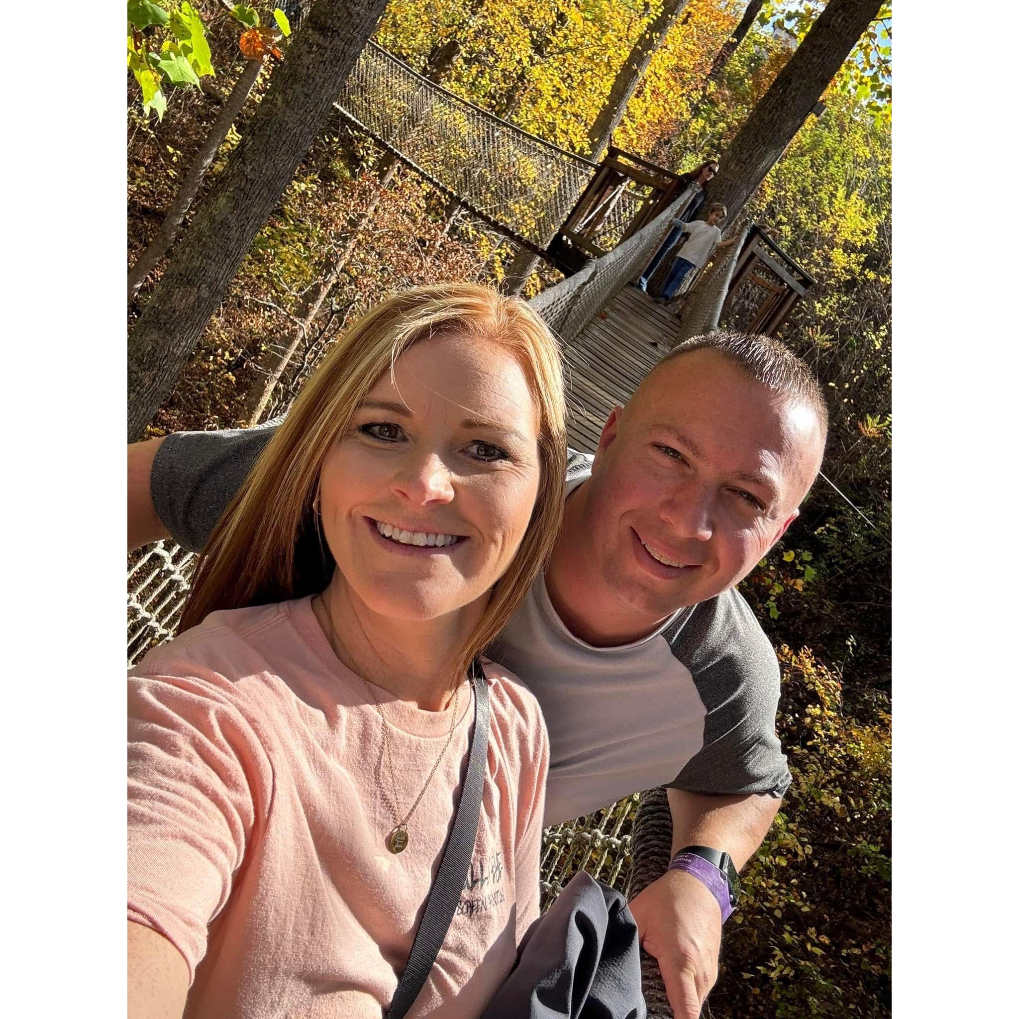 Enjoying Gatlinburg and our first trip together!