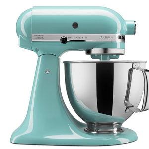 KitchenAid Artisan Series 5 Quart Tilt Head Stand Mixer with Pouring Shield KSM150PS, Removable bowl, Aqua Sky