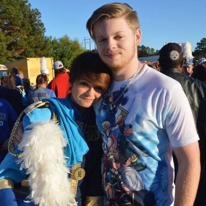 Jonathan was never in band, but he was always came to Audri's competitions