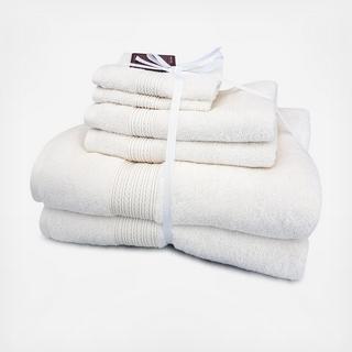 Braid Dobby 6-Piece Towel Set