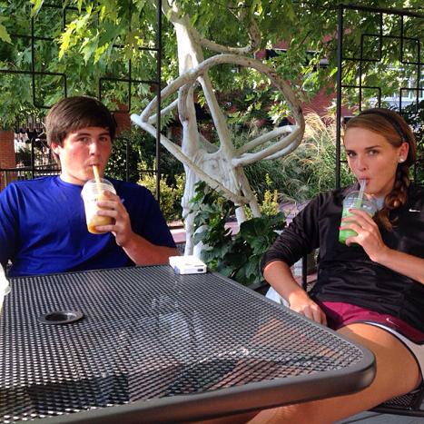 Bike ride downtown for Bubble Teas