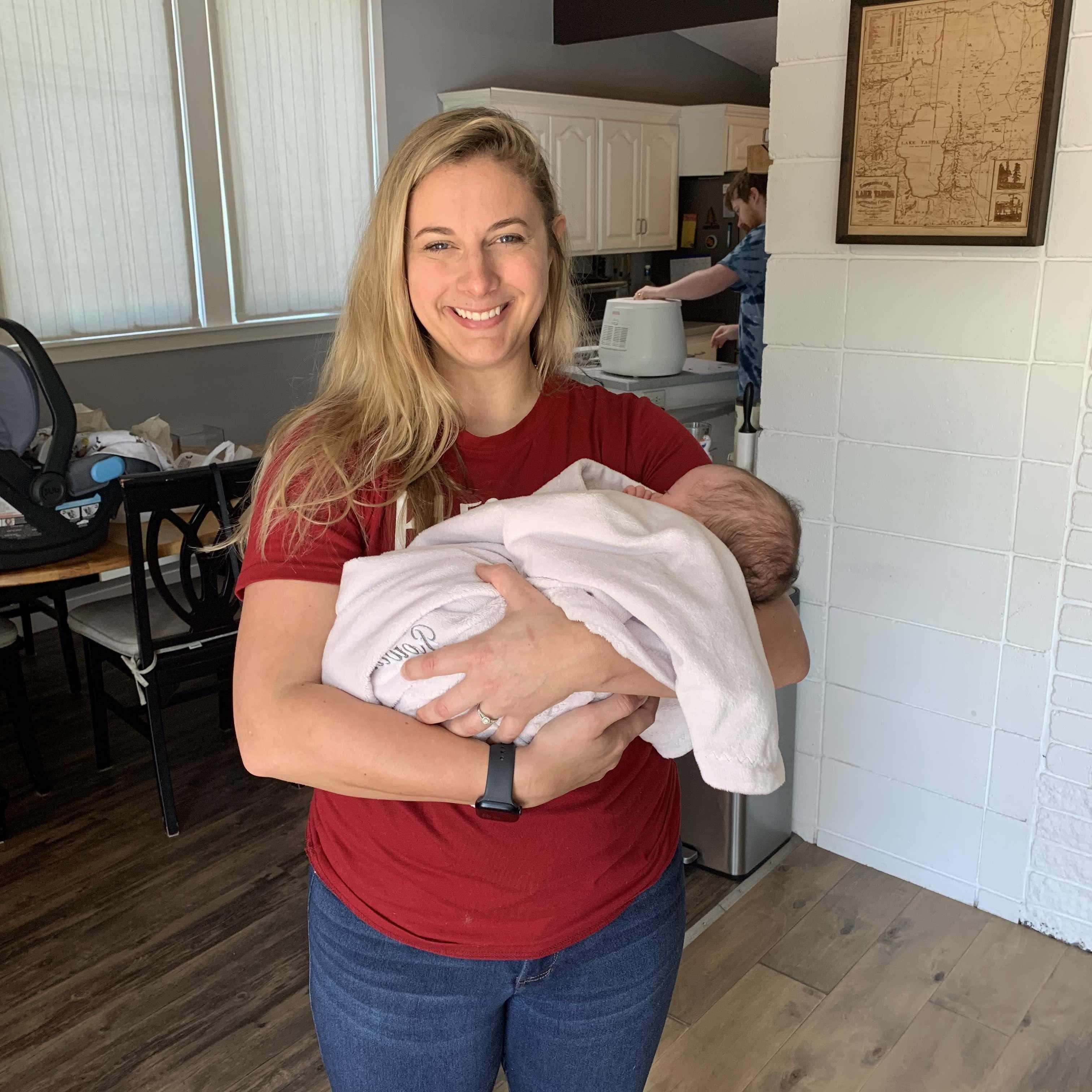 Anna and goddaughter, Rowan (2022)