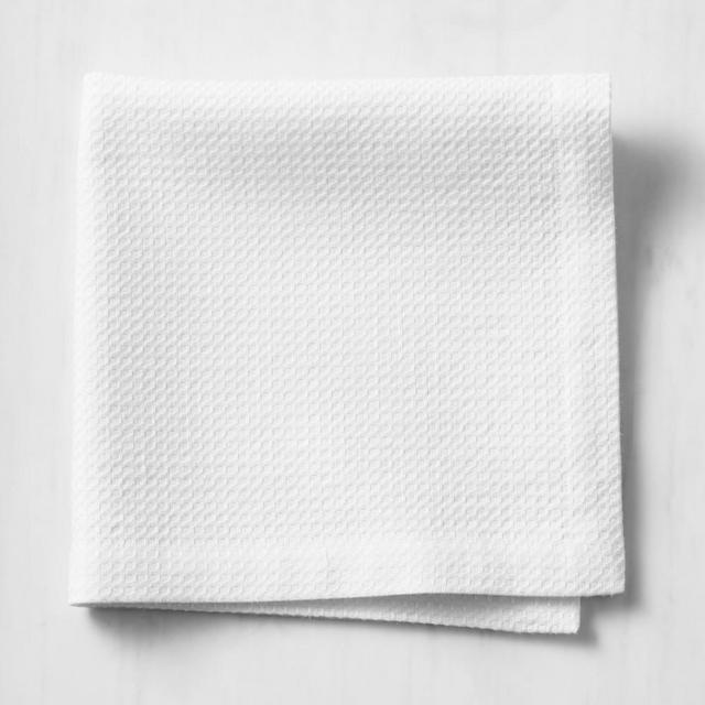 Waffle Weave Napkins, 20" X 20", Set of 4, White