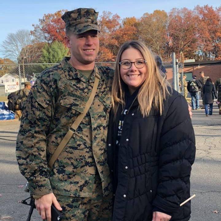 The first time seeing Chris after his deployment in Afghanistan.