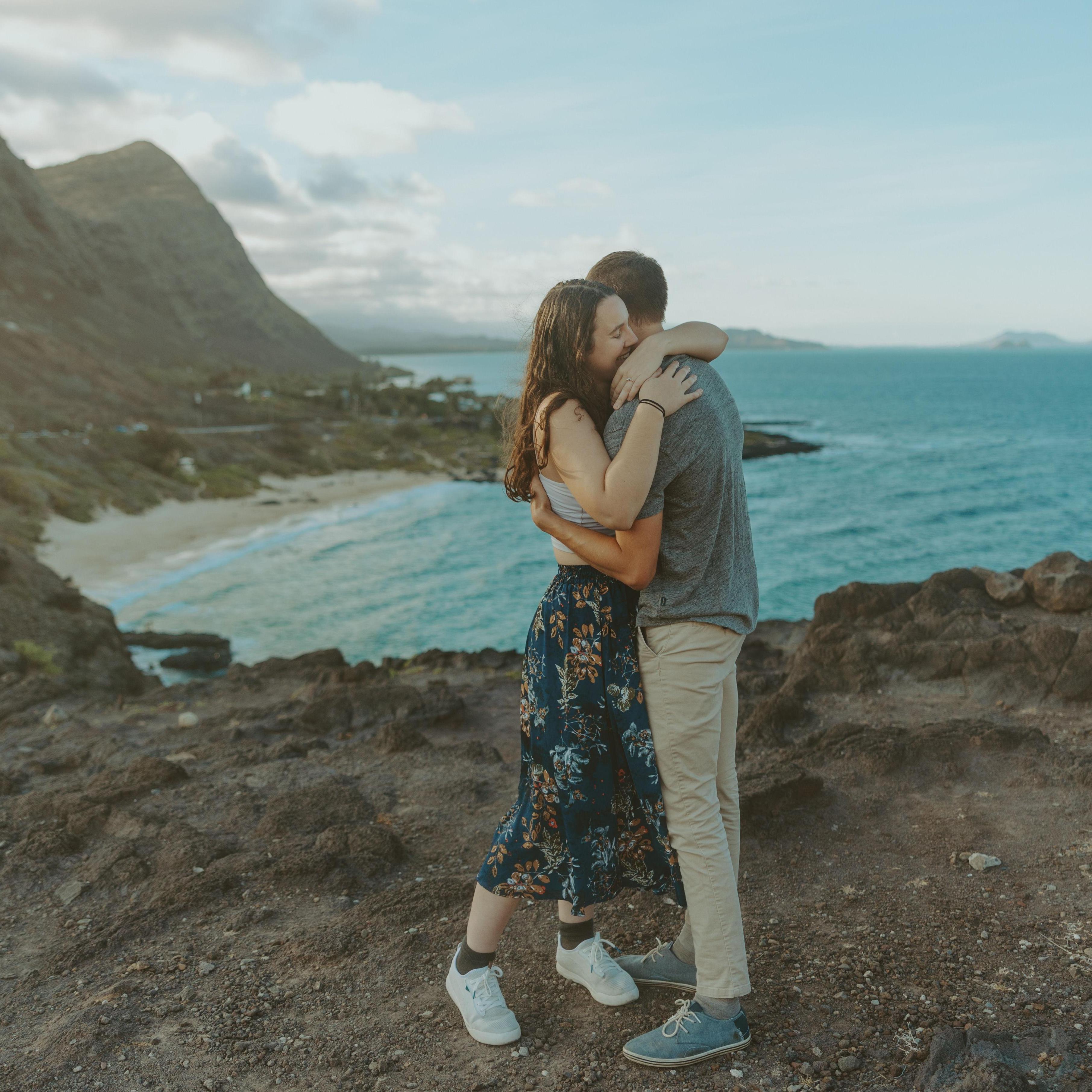 Moments after getting engaged
