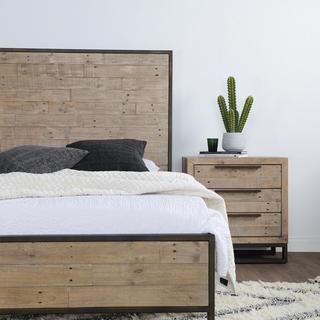 Norton Reclaimed Pine 3-Drawer Nightstand