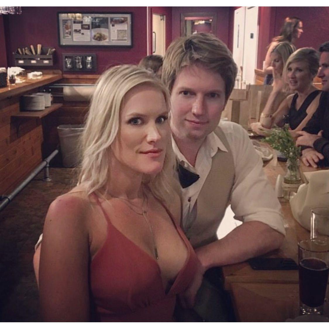 July 2017 - Adam & Stephanie Sokol's Wedding in Traverse City, MI - Pictured at the wedding after party having local Traverse City Cherry Cider & spending time with friends.